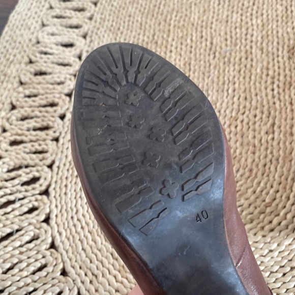 Leather platform heels - Picture 3 of 7